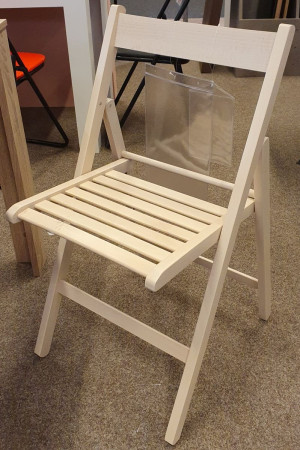Holzklappstuhl "Conny" Buche weiss
