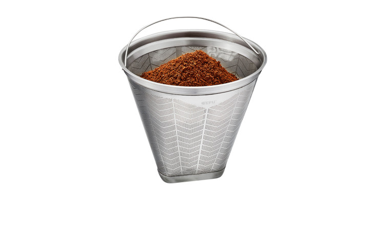 Kaffeefilter Flavo mit Kaffe gefüllt