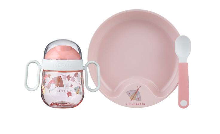 Babygeschirr-Set Mio Flowers & Butterflies 3-tlg.
