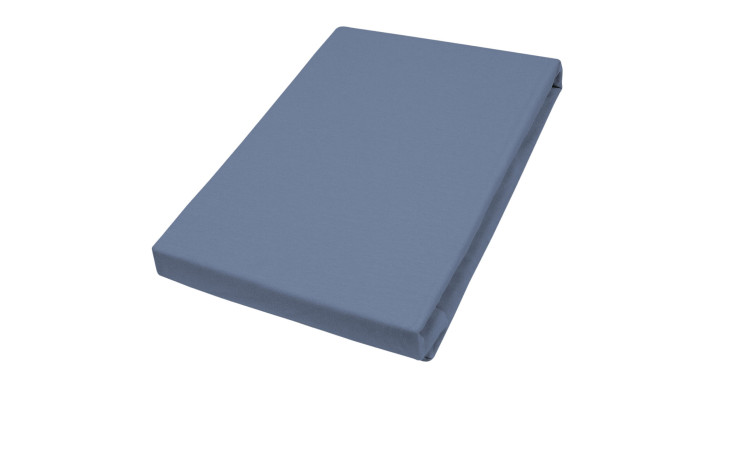 Spannbettlaken Teddy 100 x 200 cm in blau.
