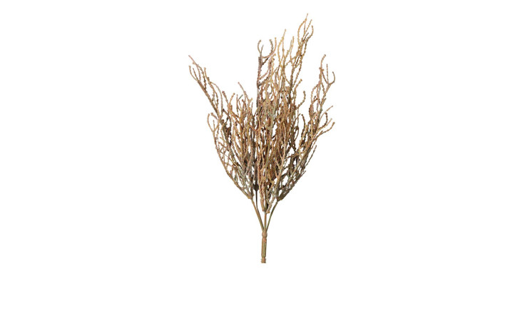 Calocephalus Busch 39 cm aus Kunststoff in grün und braun.