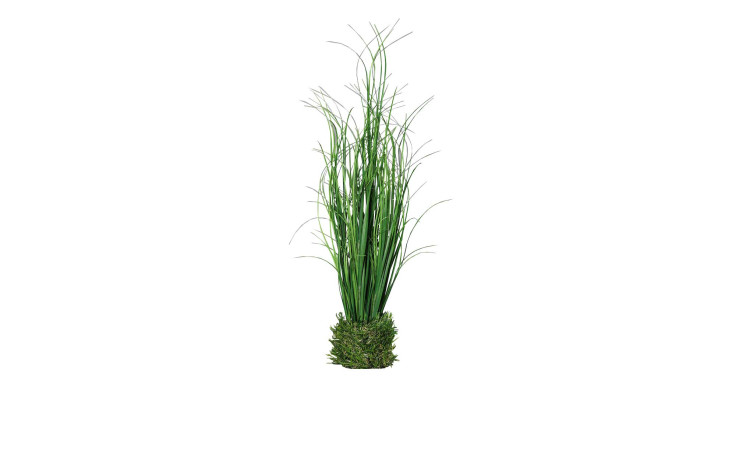 Gras 40 cm aus Kunststoff in grün, sowie ein Erdball in grün.