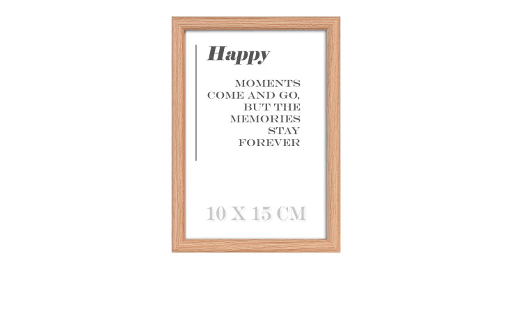 Holz-Bilderrahmen Happy 10 x 15 cm