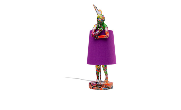 Tischleuchte Tlrabbit in lila