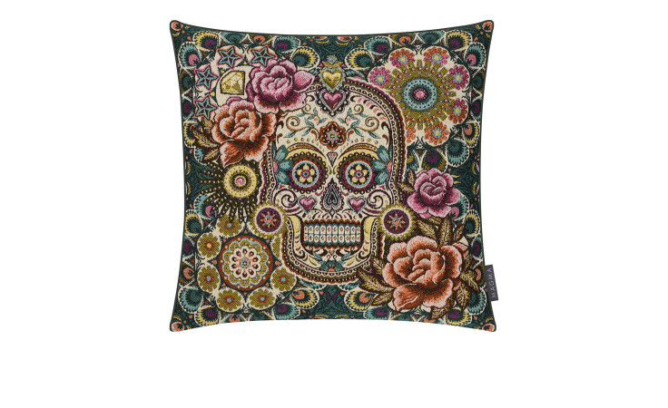 Kissenhülle Skull 45 x 45 cm mehrfarbig.