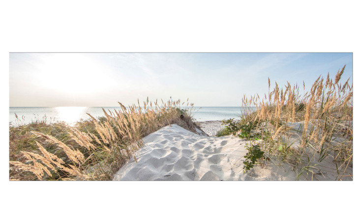 Glasbild Sunrise 30 x 80 cm, Strandlandschaft