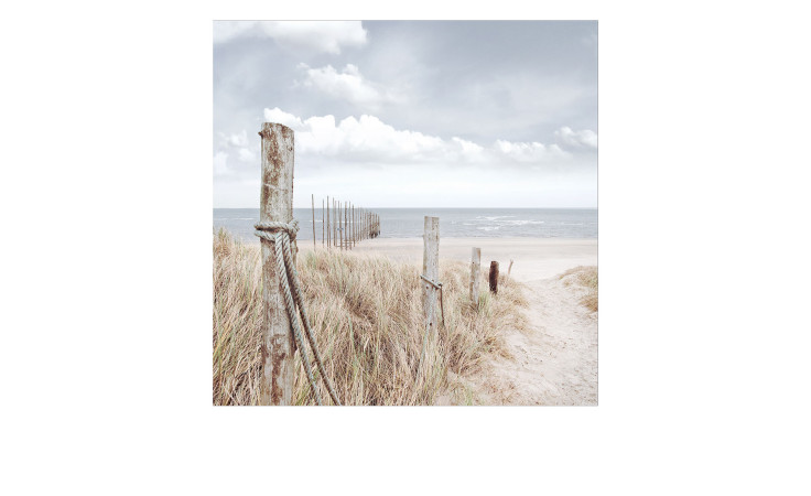Glasbild Oase der Sinne 50 x 50 cm, Strandlandschaft