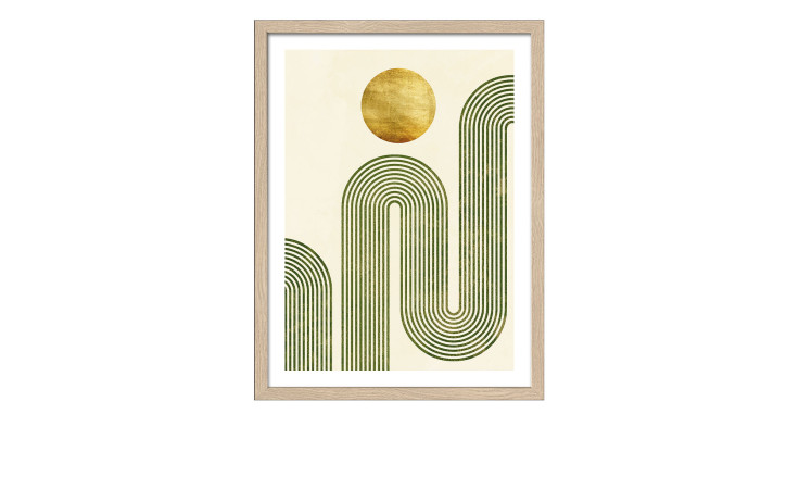 Rahmenbild Shapes of the Earth 33 x 43 cm