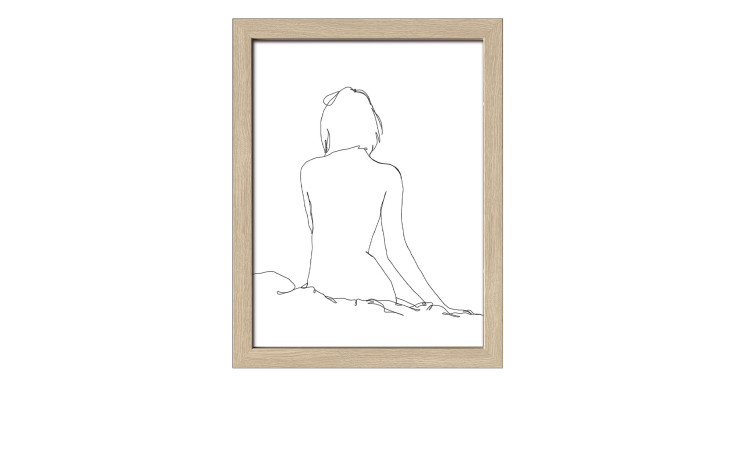 Rahmenbild Sketch of a Woman 33 x 43 cm