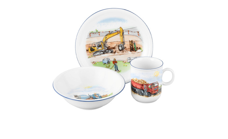Kinder-Set Auf der Baustelle 3-tlg. 