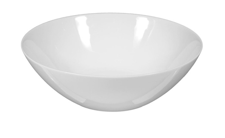 Schüssel Rondo/Liane 23 cm aus weißem Porzellan.