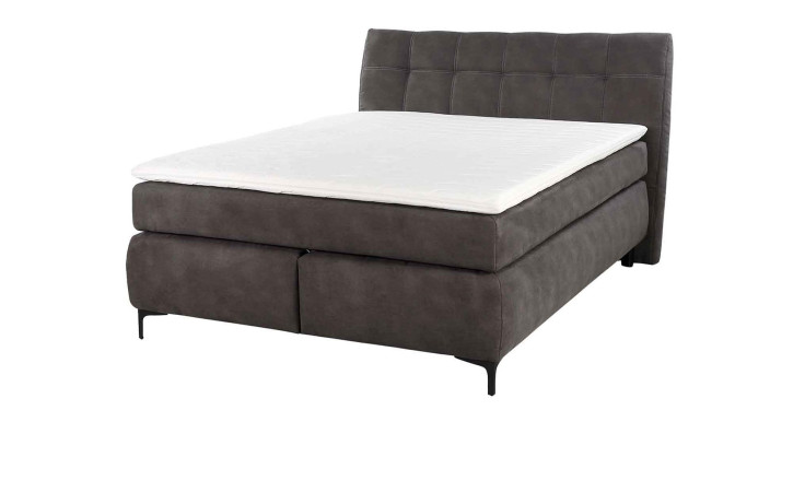 Boxspringbett Gilga in der Farbe Dunkelgrau
