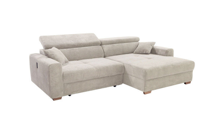 Wohnlandschaft Sammy im Bezugstoff Light Greige