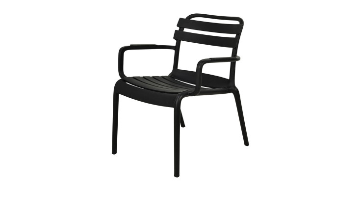 Stapelstuhl Lagos Komfort Recycling Polypropylen in schwarz