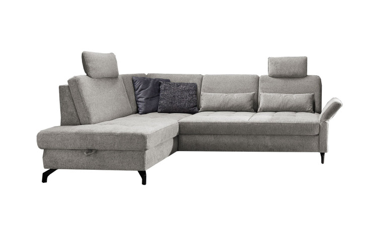 Komfort-Ecksofa Westminster, in der Farbausführung Hellgrau