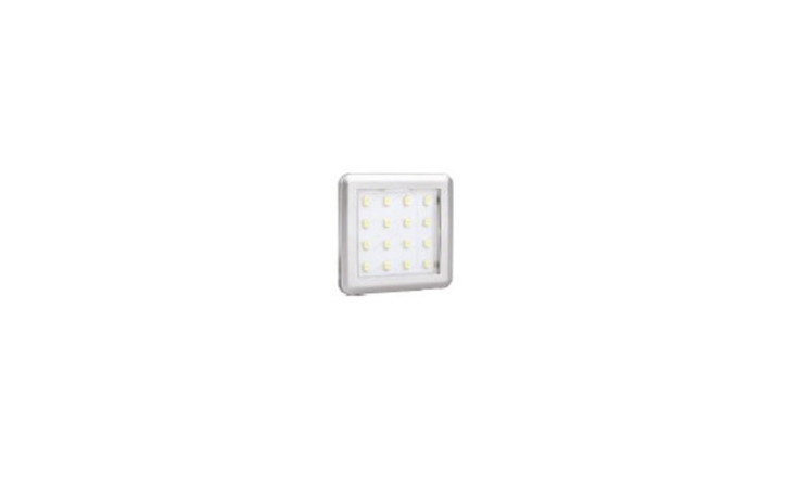 Led-Beleuchtung Ornella in der Farbe Weiß Quadratisch