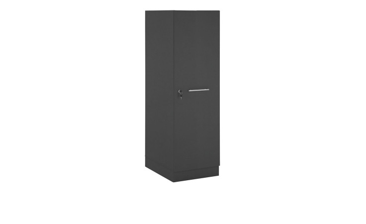 Haushaltsschrank Laundry in Anthrazit, mit einem Griff in Chrom matt.