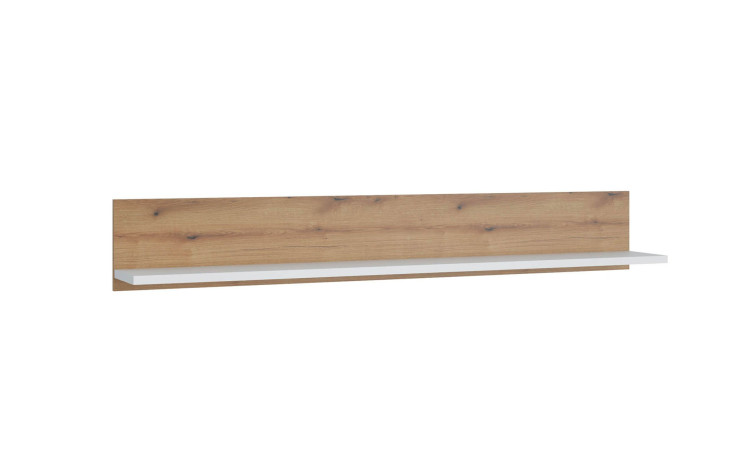 Wandboard Calvi in Alpinweiß mit Holzabsetzung