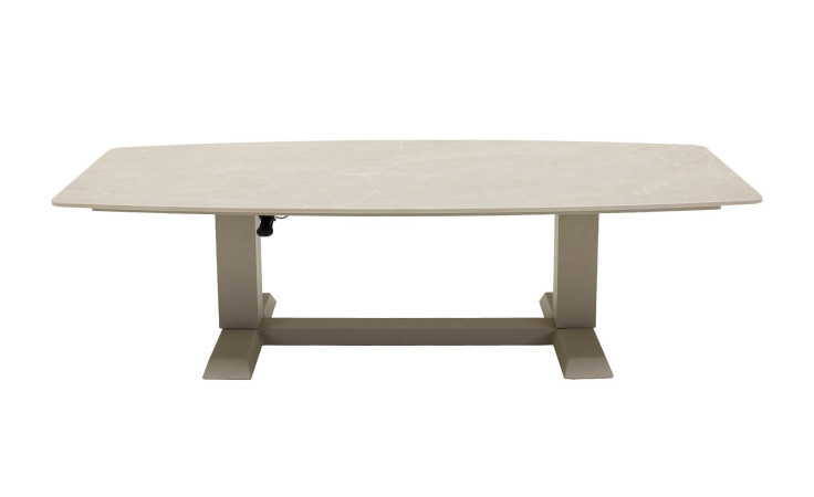 Gartentisch Terano von LC Garden in Taupe-Beige, höhenverstellbar