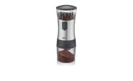 Kaffeemühle Polve mit Kaffebohnen gefüllt und gemahlen