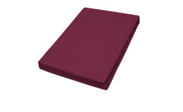 Jersey-Boxspring-Spannbettlaken, in der Größe 180 - 200 x 200 cm und in der Farbausfürhung rot 