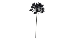 Agapanthus 72 cm aus Kunststoff in schwarz.