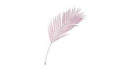 Farnzweig 80 cm in pink
