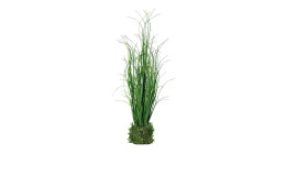 Gras 40 cm aus Kunststoff in grün, sowie ein Erdball in grün.