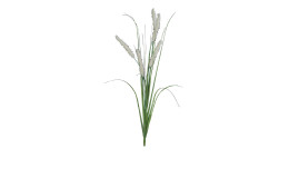Gras 76 cm aus Kunststoff in grün mit weißen Applikationen.