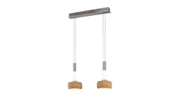 LED-Pendelleuchte Shine-Wood 65 cm