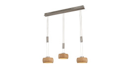 LED-Pendelleuchte Shine-Wood 100 cm