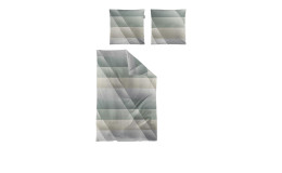 Mako-Satin-Bettwäsche Wave 155 x 220 cm