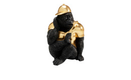 Gorilla in Schwarz / Gold
