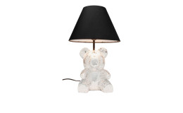 Tischleuchte Bear Disco 40 cm in silber / schwarz