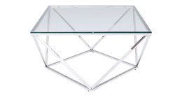 Couchtisch Christallo mit einer Glasplatte