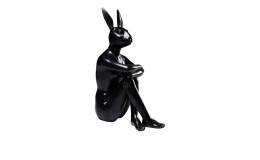 Deko-Hase Gangster 39 cm hoch, in schwarz