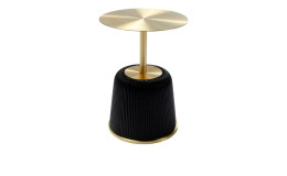 Beistelltisch Endlessvegas in Schwarz / Gold