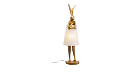 Stehleuchte Slrabbit 150 cm in Gold / Weiß