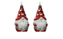 Anhänger Weihnachtsmann 8,5 cm 2tlg.