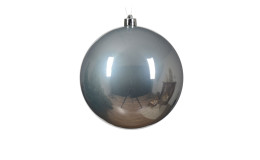 Christbaumkugel 14 cm in marmorgrau