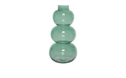 Vase 36 cm bauchig in grün.