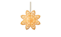 Schneeflocke 50 cm in gold.