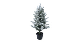 Mini-Tannenbaum Allison 75 cm in grün weiß beschneit.