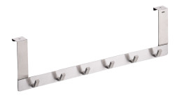 Türgarderobenleiste Colgar 46 cm aus Edelstahl mit 6 Haken