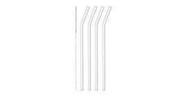 Glastrinkhalm-Set Ciao 4 tlg. 23 cm
