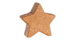 Stern Autentico 15 cm aus braun / orangenem Keramik.