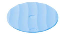 Deckel Salerno 9 cm in blau