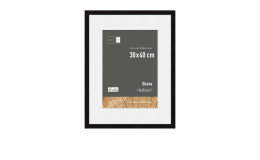 Holz-Bilderrahmen Skava 30 x 40 cm in schwarz.