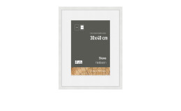 Holz-Bilderrahmen Skava 30 x 40 cm in weiß.