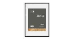Holz-Bilderrahmen Skava 50 x 70 cm in schwarz.
